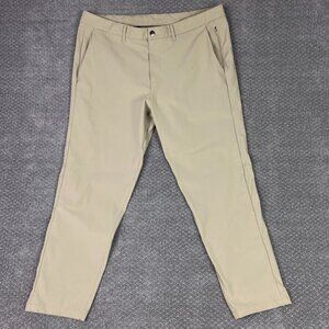 Lululemon Commission Pant Slim Fit Men's 38 Measures 39 x 28 Khaki Chino Pants